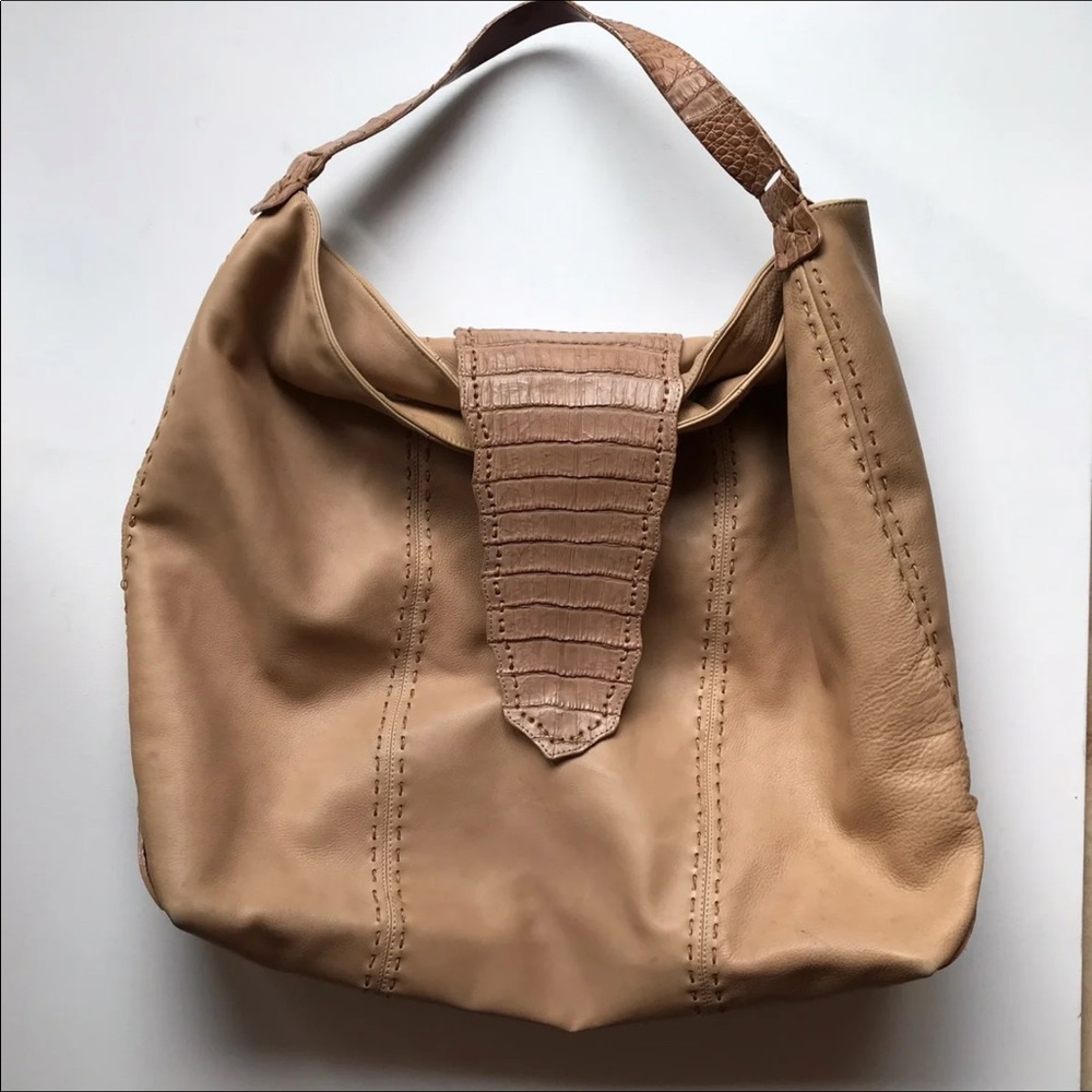 Carlos Falchi Fattoa Mano Leather Bag